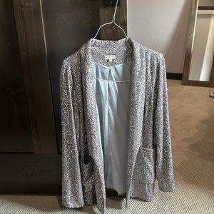 Silver blazer